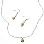 Take a Hint Dainty Brown Stone Necklace