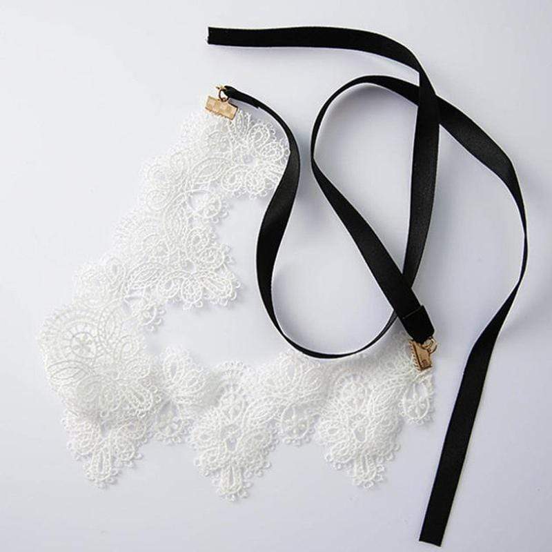 The Floral Boho White Choker Necklace
