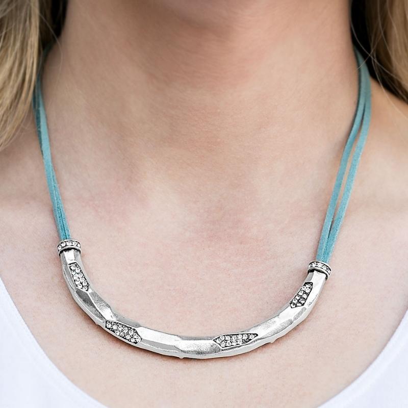 The Glitter Rush Blue Necklace