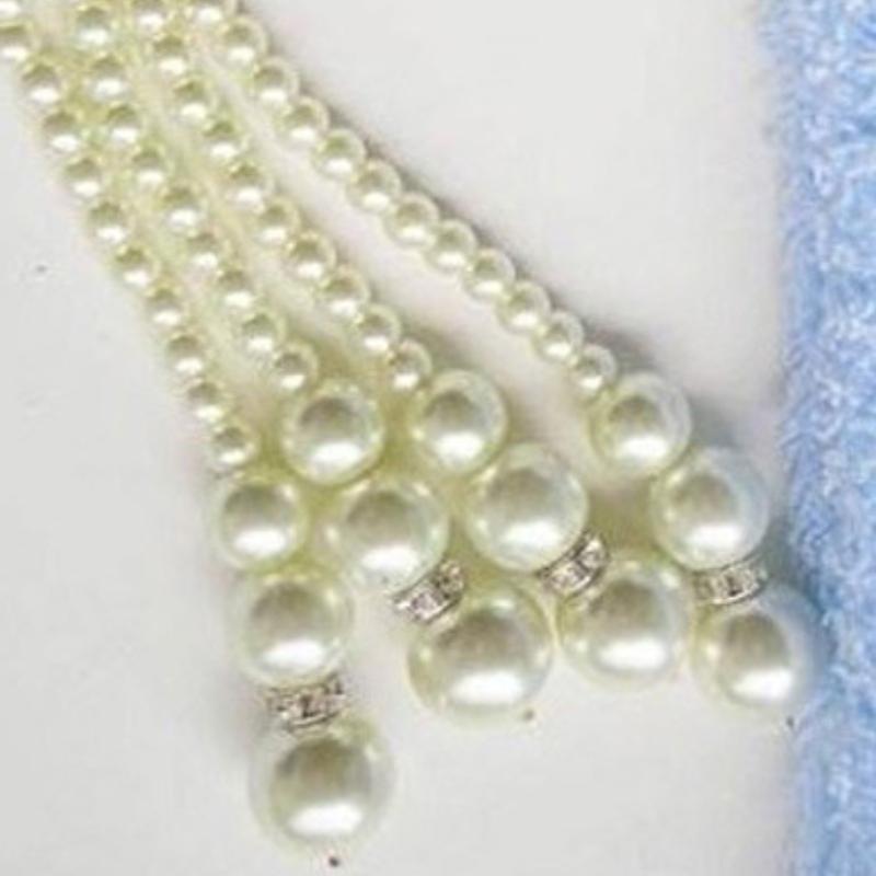 Tied In Pearls Sweater Necklace
