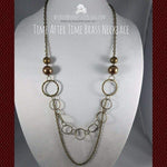 Time After Time Brass Necklace