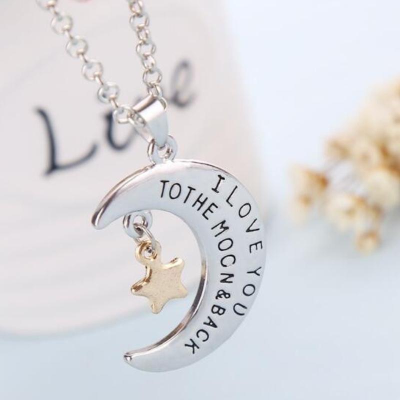To the Moon Silver Necklace