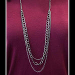 Top of the Chain Gunmetal Black Necklace