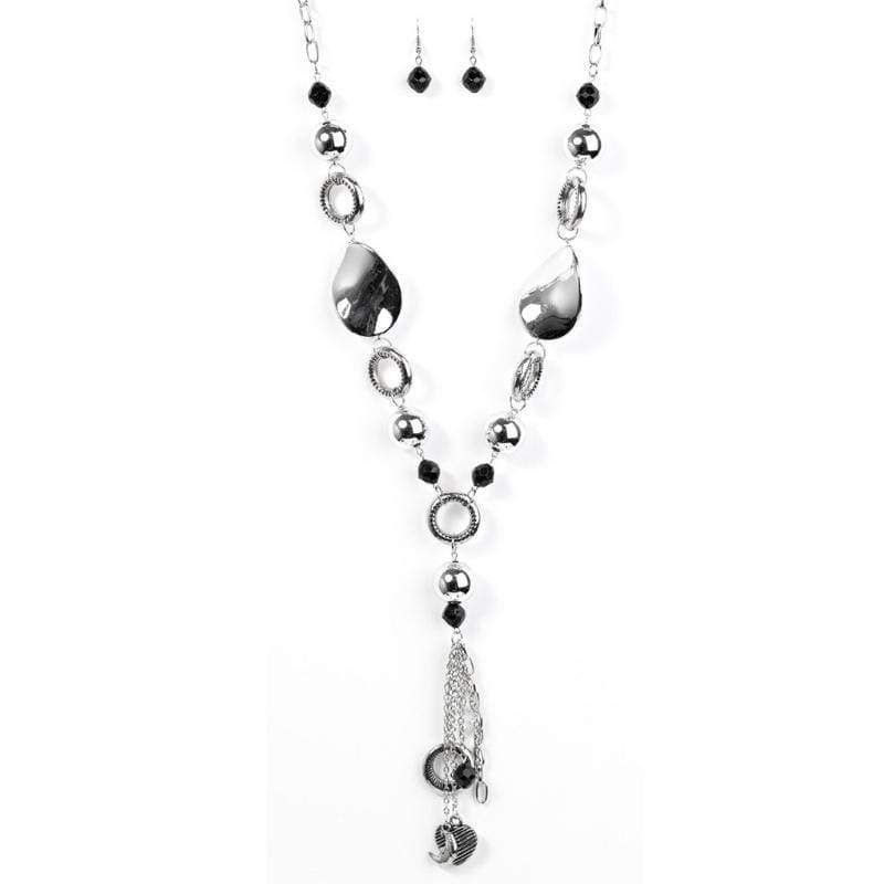 Total Eclipse of the Heart Silver Necklace