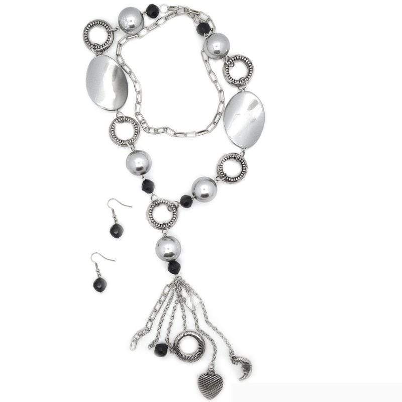 Total Eclipse Of the Heart - Silver Necklace - Paparazzi