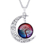 Tree of Life Glass Pendant Necklace