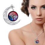 Tree of Life Glass Pendant Necklace