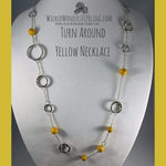 Turn Around Yellow Necklace