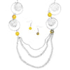 Utter Amazement Yellow Necklace