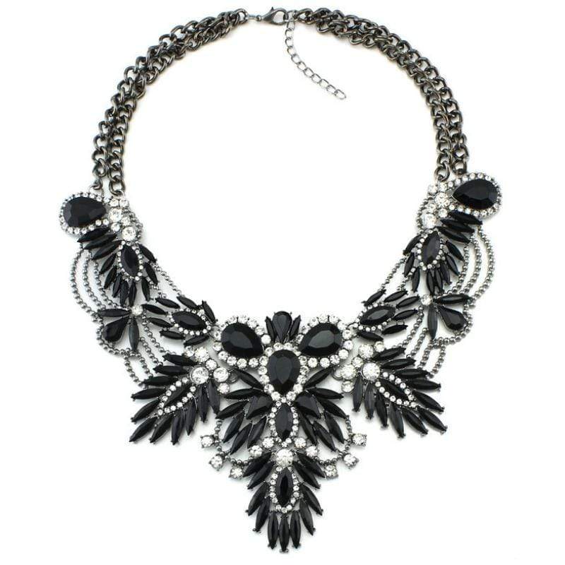 Vintage Fire Black Necklace