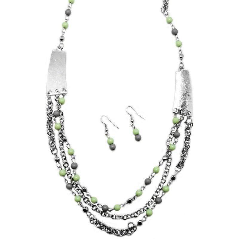 Vivacious Vibes Green Necklace