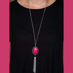 Wayward Wanderer Pink Stone Necklace