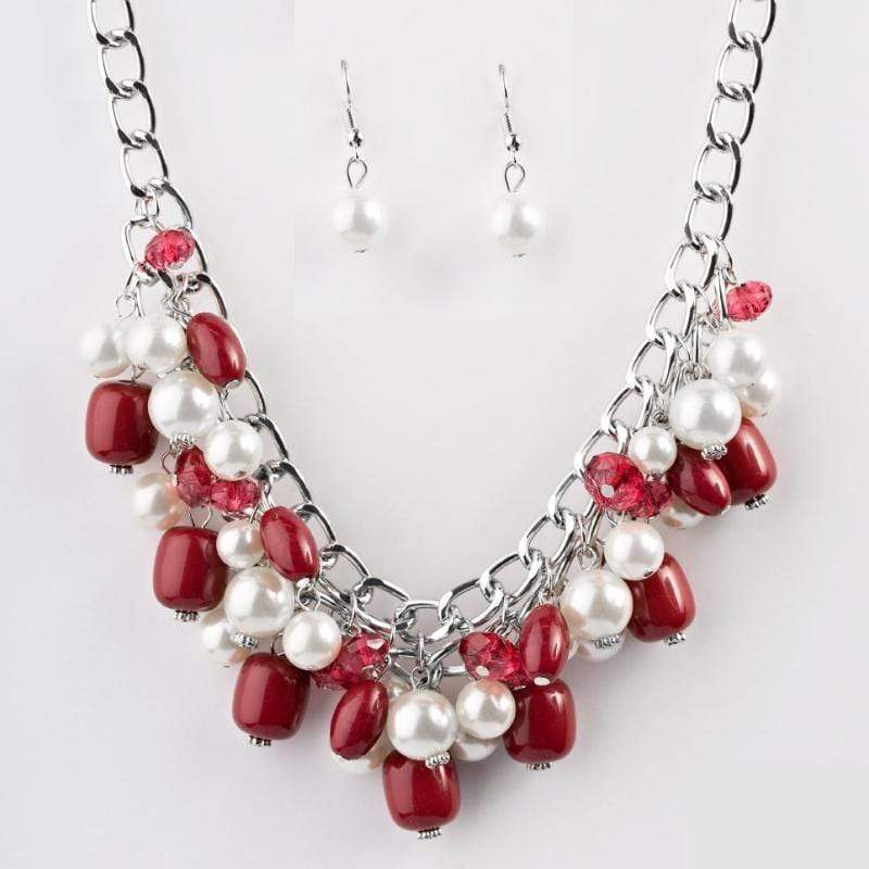 What A BEVY Red Necklace