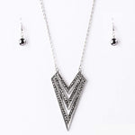 When Lightning Strikes Silver Necklace