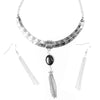 Wild West Show Silver and Black Necklace