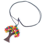 WOOD You Plant a Tree Multi-Color Wooded Necklace