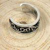 Egyptian Position Silver Toe Ring