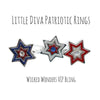 Little Diva Patriotic Rings