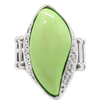 Make Your Move Green Stone Ring