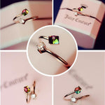 Ring of Rainbows Gold and Rainbow Adjustable Ring