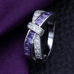 Shining for Alzheimer's Purple Gem Ring