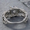 Skeletons In My Closet Silver and White CZ Gem Ring