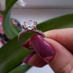 Spoken For Silver and White AAA CZ Ring
