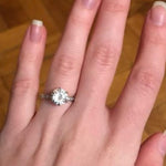 Spoken For Silver and White AAA CZ Ring