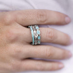 Stairway to Heaven Blue Ring