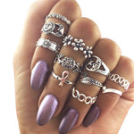 Sun and Moon Midi Knuckle Ring Set
