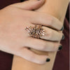 Talk of the Town Copper Rhinestone Ring