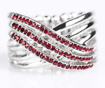 The High Dive Red Rhinestone Ring