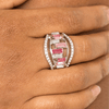 Treasure Chest Charm Pink Ring